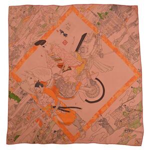 Hermès Les Artisans d'Hermes Scarf in Brown Silk